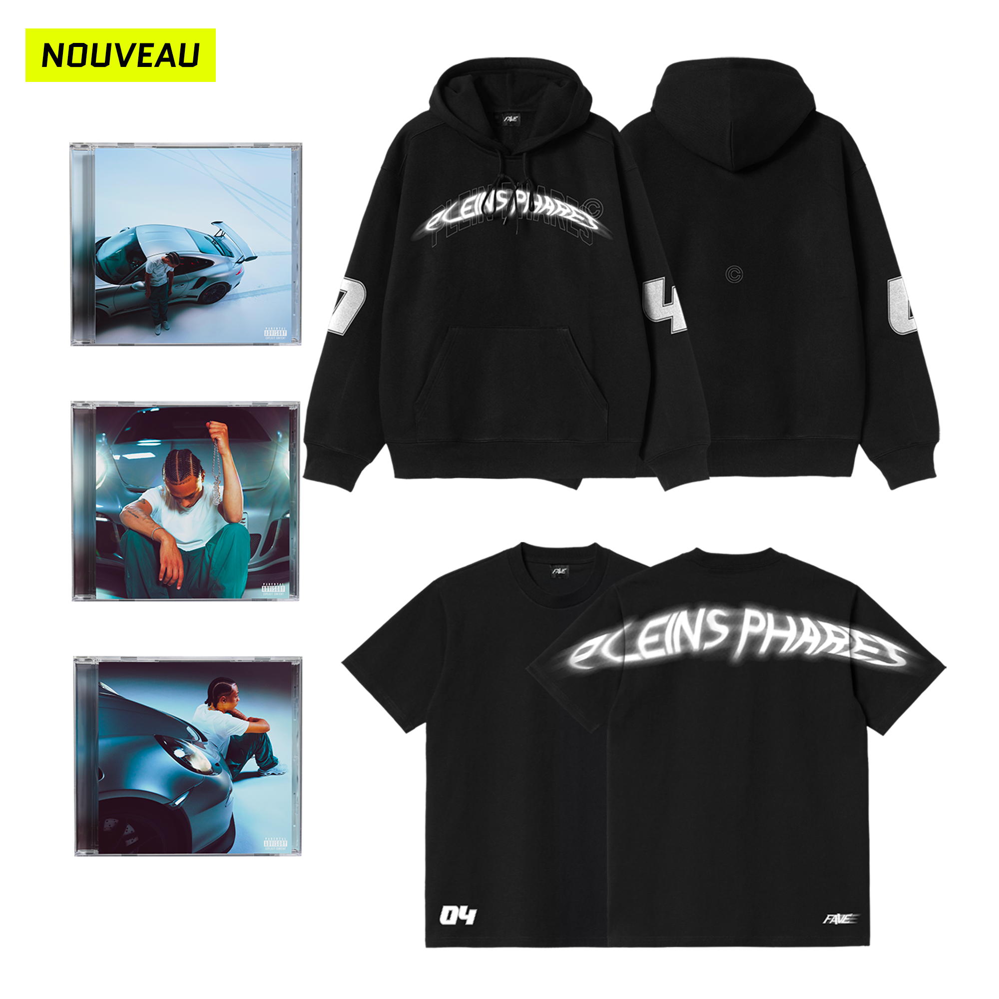PACK HOODIE + T-SHIRT + 3 CD