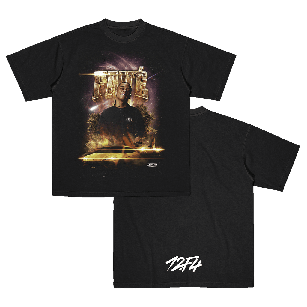 T-SHIRT NOIR - 12F4